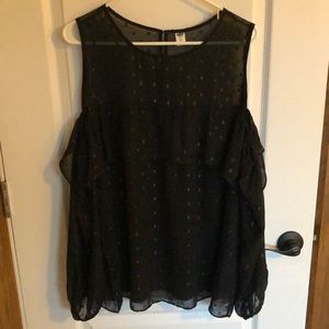 Old Navy Blouse with Shoulder Cut Outs